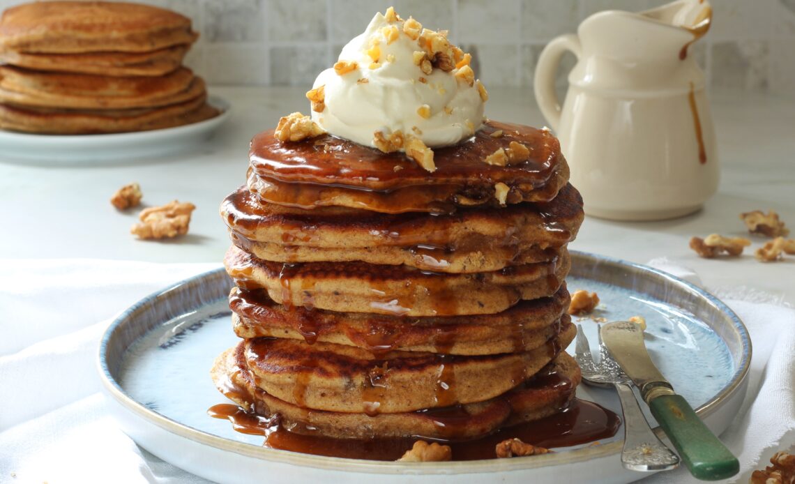 Sticky Toffee Pancakes - Gem Bakes