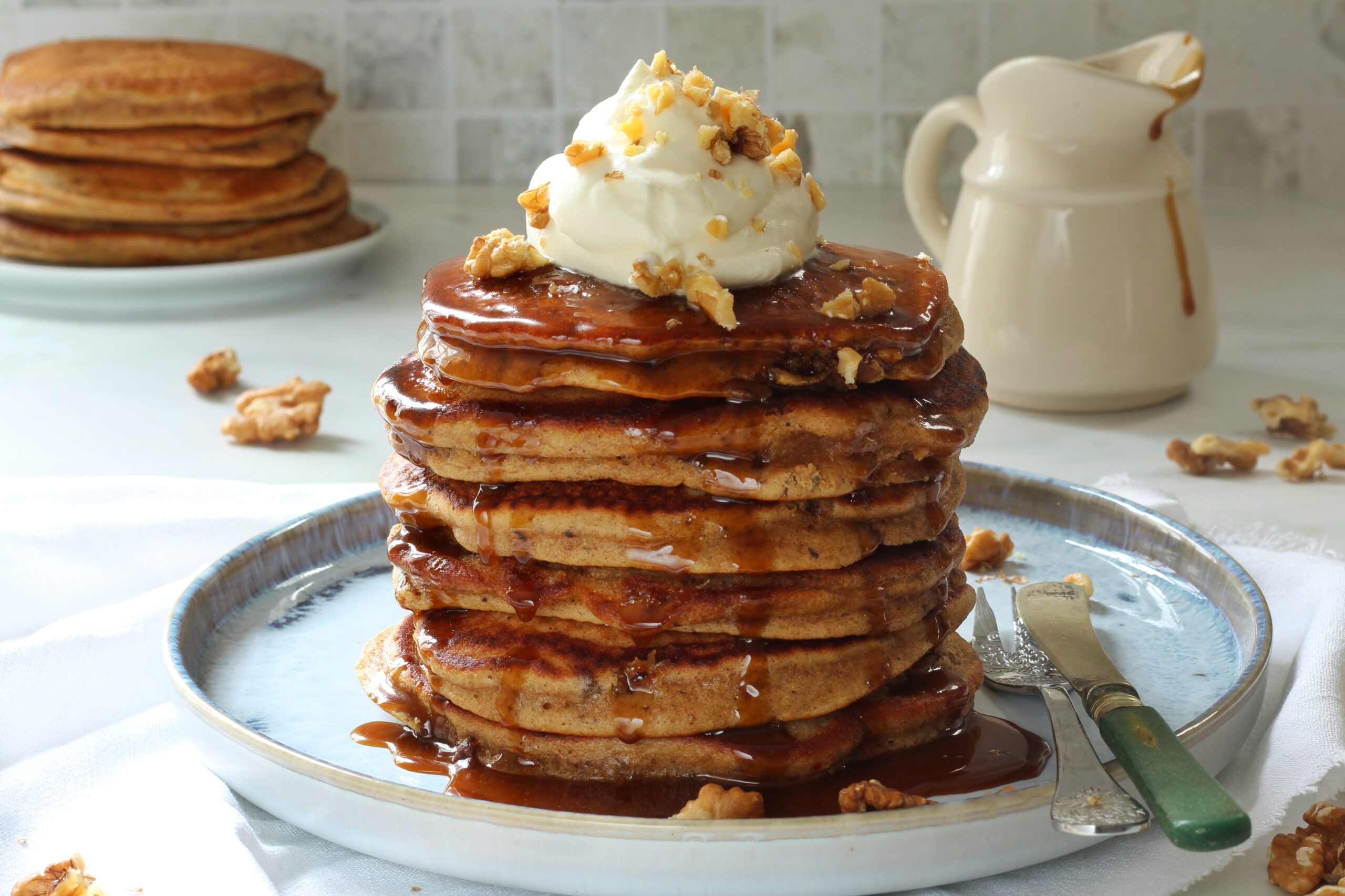 Sticky Toffee Pancakes - Gem Bakes