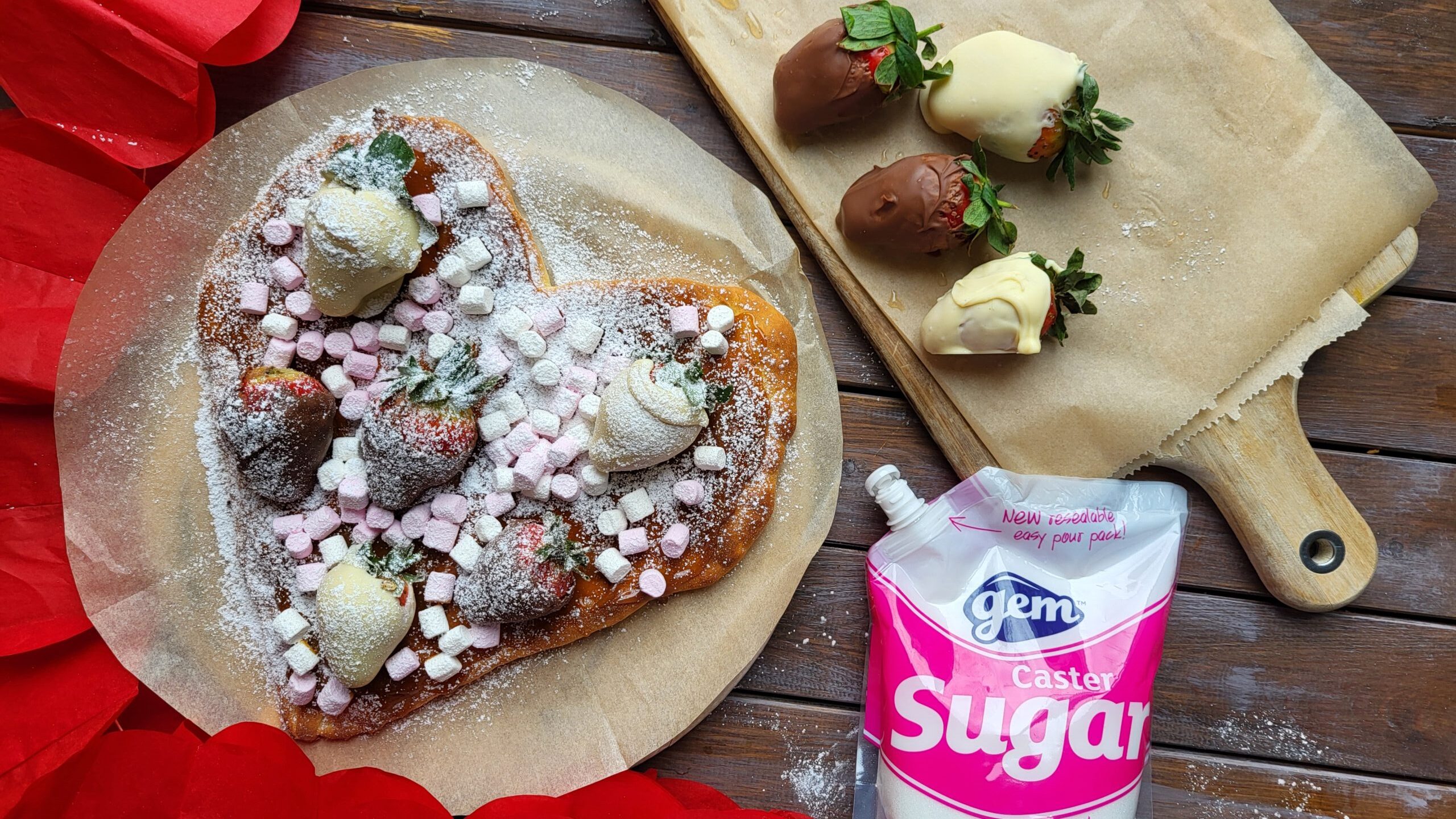 Sweet Valentine’s Heart Pizza