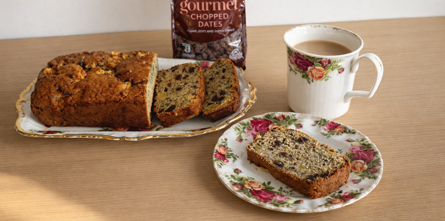 Date, Apple & Poppyseed Loaf