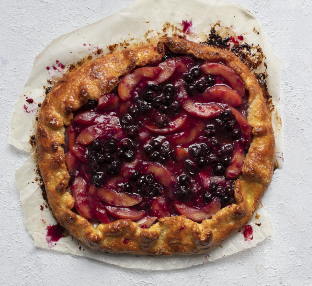 Peach and Blueberry Galette