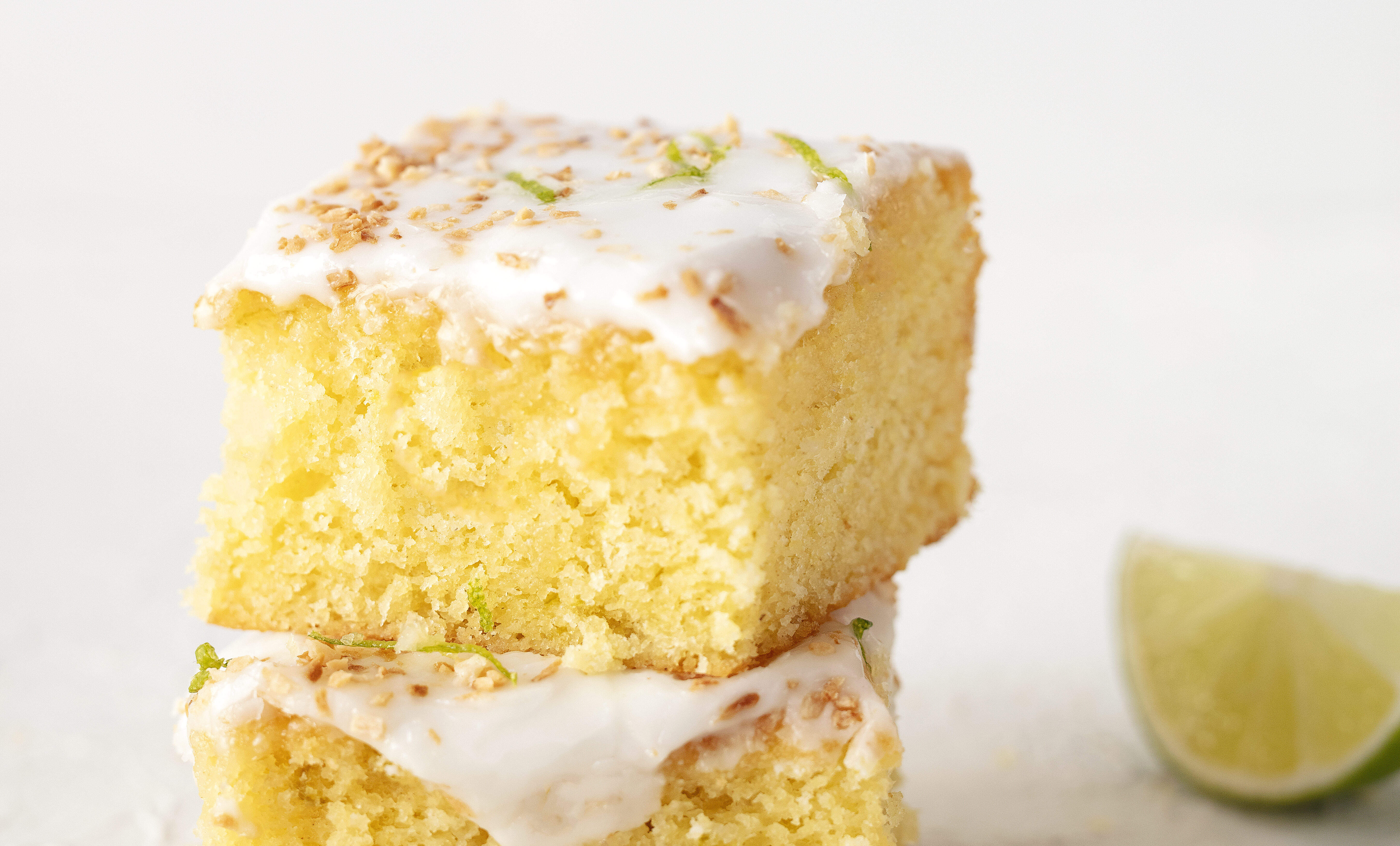 Lime Coconut Traybake