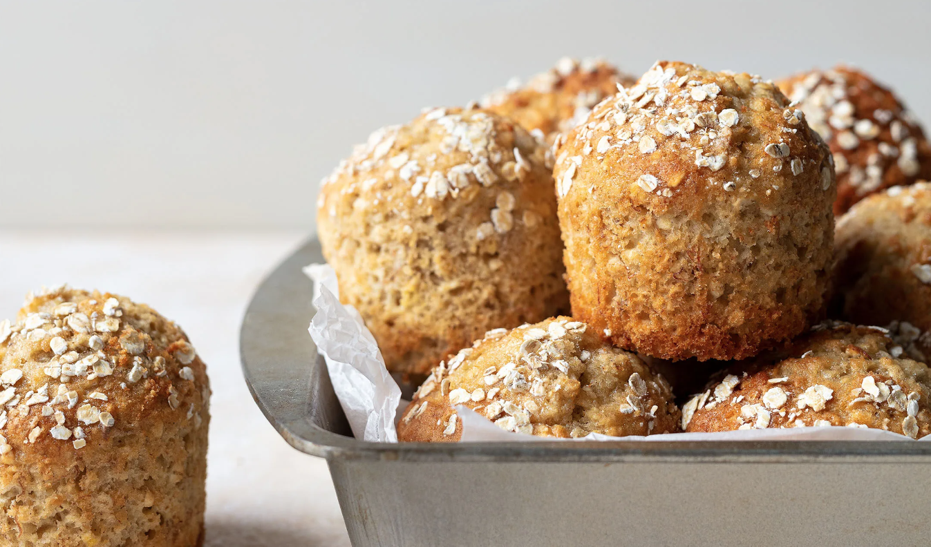 Banana oat muffins