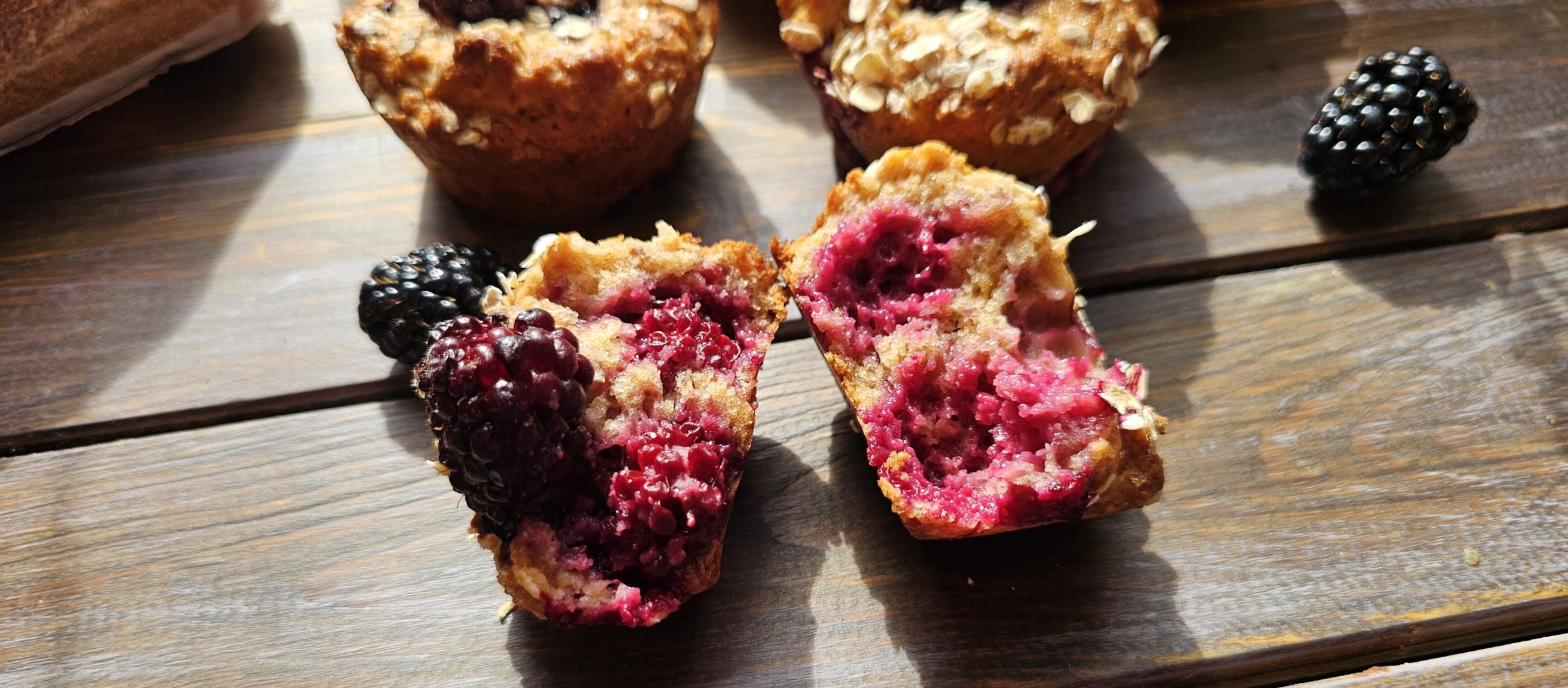 Blackberry & Oat Lunchbox Muffins